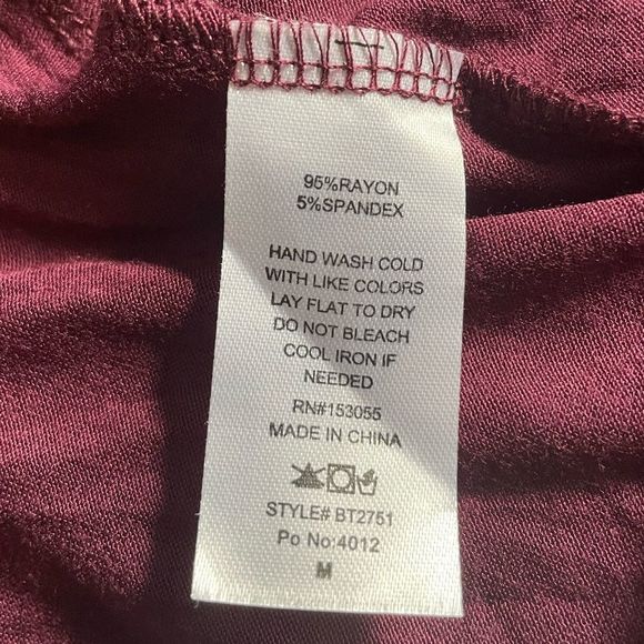 🆕 Maroon Top w/Strappy Neck Design - Picture 6 of 8